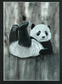 Painting of a panda